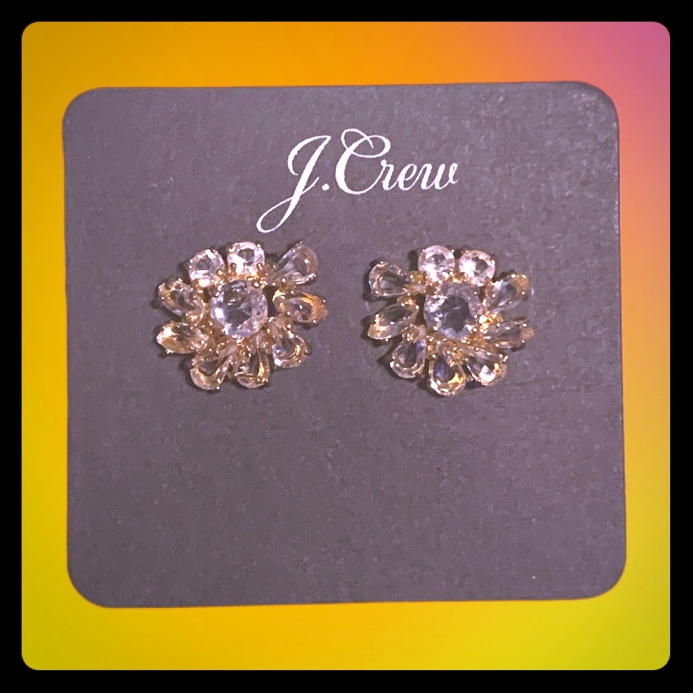 J.CREW SUNFLOWER STUD EARRINGS